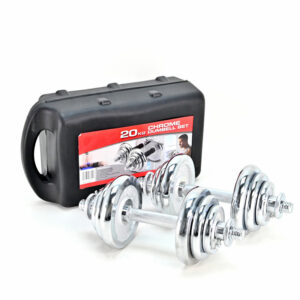 Сет хромирани тегови во куфер 20kg