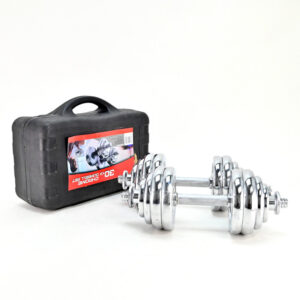 Сет хромирани тегови во куфер 30kg