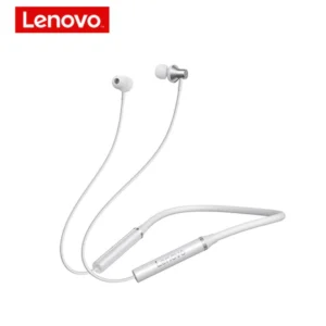 Lenovo Bluetooth Magnetic Neckband Earphones Sport Earbuds HE05 white