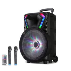 Караоке звучник 15" со 2 безжични микрофони LT-1517BT