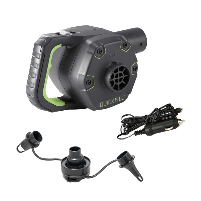 Пумпа за надувување со адаптер за во авотмобил Quick-Fill Electic Air Pump Rechargeable Intex 66642