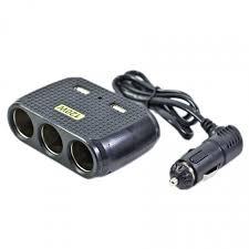 Модулатор за во автомобил со 3 приклучоци 12/24V + 2 USB порти