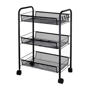 Метална полица–количка со 3 полици