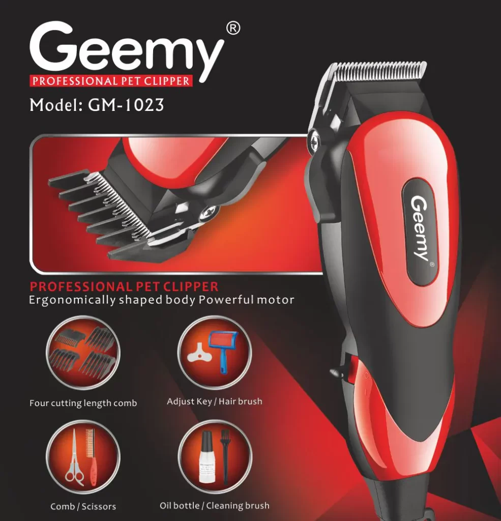 Професионална машинка за домашни миленици – Gemei GM-1023 - Image 7