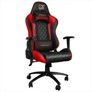 GAMING CHAIR XIGMATEK HAIRPIN RED, Headrest & Lumbar pillow, Black/Red, EN46690 56154