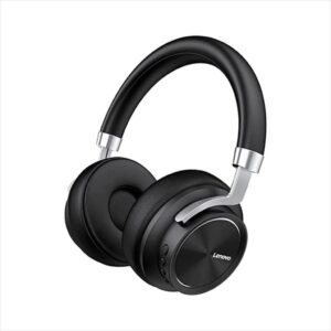 HEADPHONES WIRELESS LENOVO, Bluetooth w/microphone, Black HD800 41118