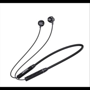 EARPHONES WIRELESS LENOVO Magnetic, Bluetooth w/microphone, Black, QE-08 41215