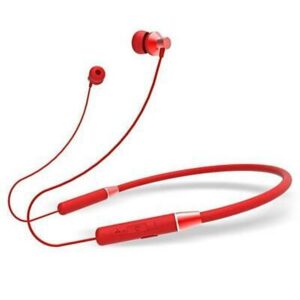Lenovo Bluetooth Magnetic Neckband Earphones Sport Earbuds HE05 red