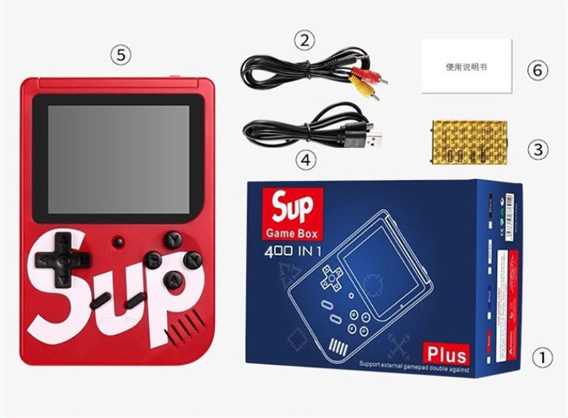 Преносна конзола со 400 видео игри SUP GAME BOX - Image 3