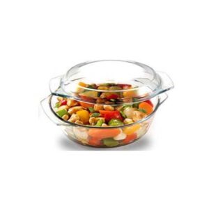 Стаклена тава со капак за печење во рерна