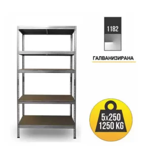МЕТАЛЕН РАФТ MAX FUTUR PLUS 2130Х1200Х450 5Х250KG 25236